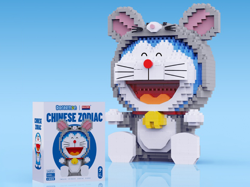 Doraemon Twelve Chinese Zodiac Sings Building Blocks - Mouse 1100pcs