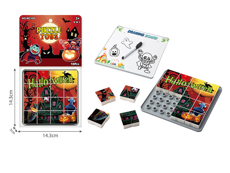 Halloween Puzzle Toy Drawing Board