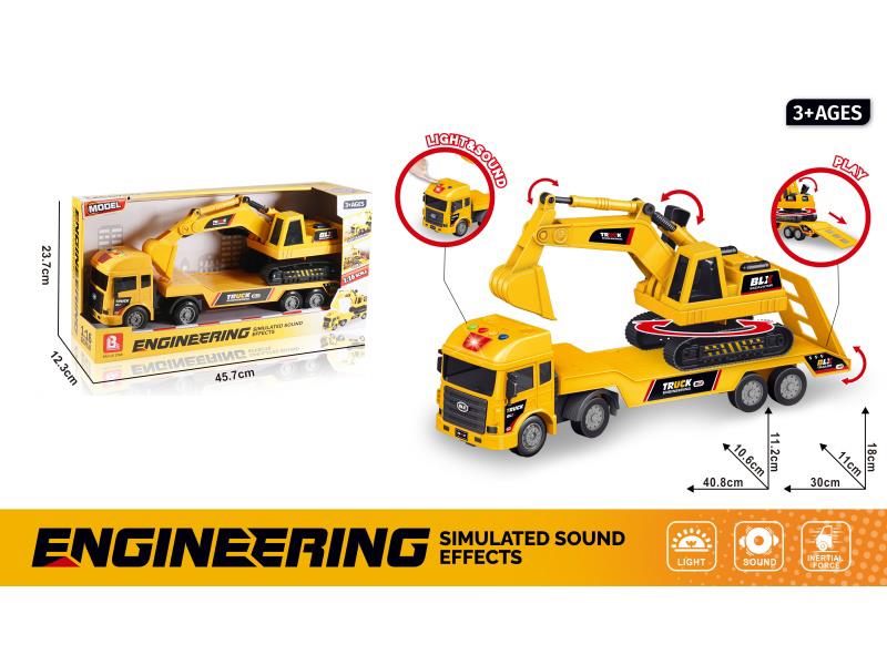 Audio-Visual Intelligent Inertial Transport Excavator (Electricity Not Included :2*Aaa)