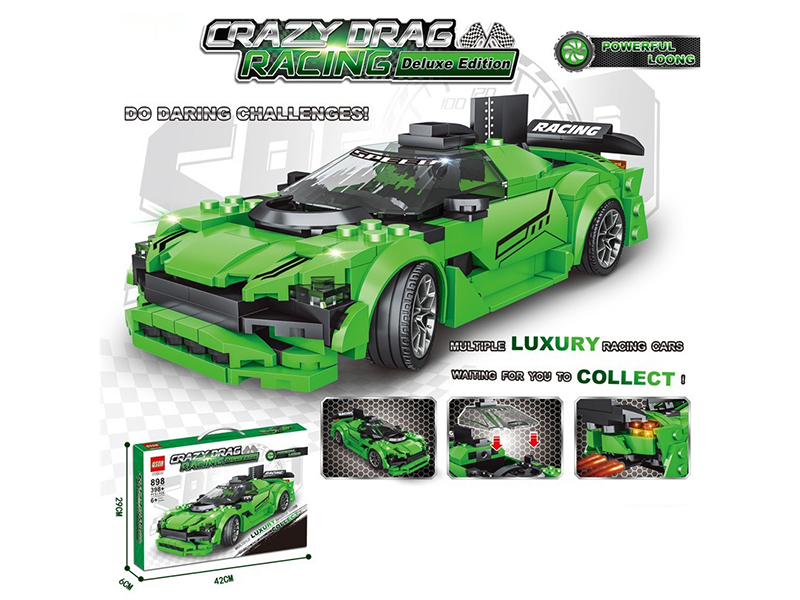 398+PCS Racing Car Building Blocks