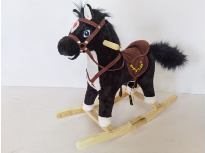 B/O Wooden Rocking Horse With Music