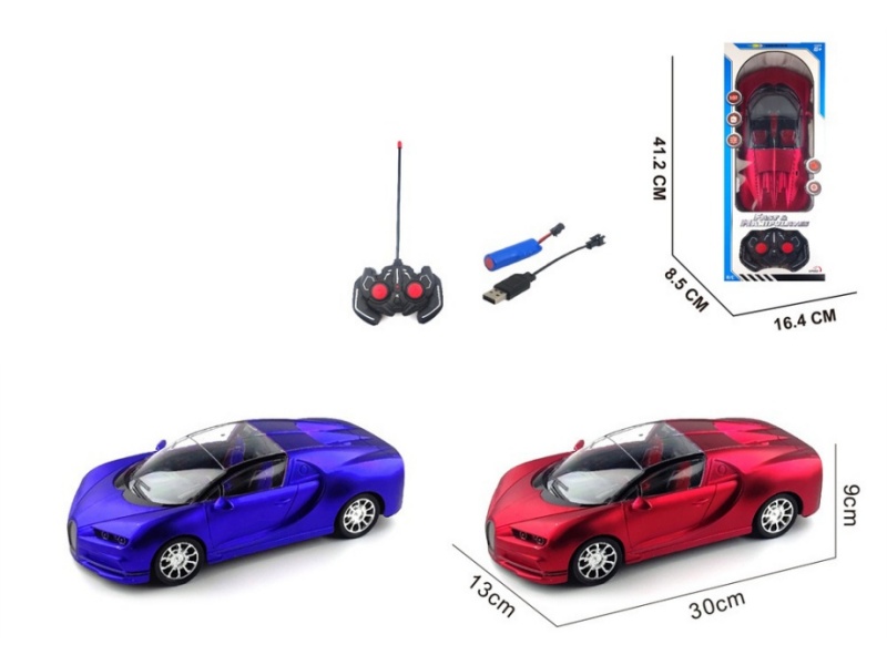 4-Channel  Remote Control Car Scrub Bugatti