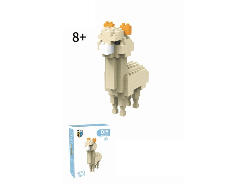 Alpaca Building Blocks Animal Series 108PCS