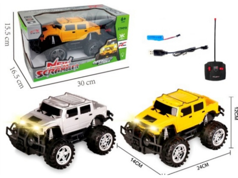 4-Channel  Remote-Controlled Hummer Hx With Light