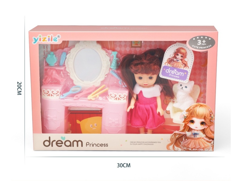 A 6-Inch Girl Playing House