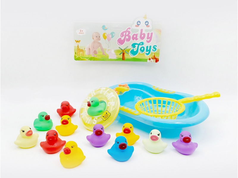 Vinyl Mini Duck Bath Set