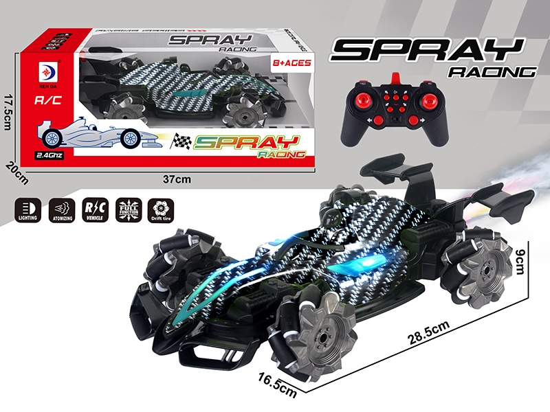 2.4G Remote Control Drift Spray F1 Racing Car With Lights