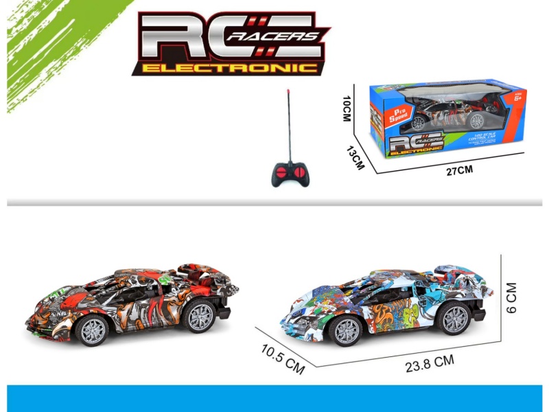 4-Channel RC  Painted Duck Skeleton Car