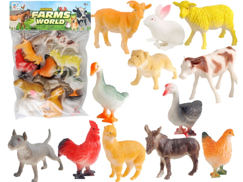 Pvc Simulation Farm Animal 12Pcs
