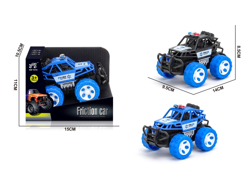 Mini Skeleton Police Car