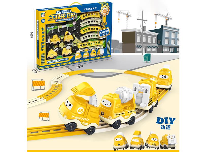 Cute Engineering Truck Track Toy