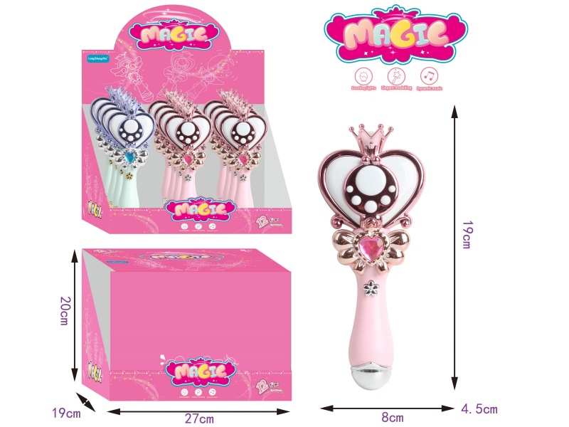 Magic Wand With Light And Music 12PCS