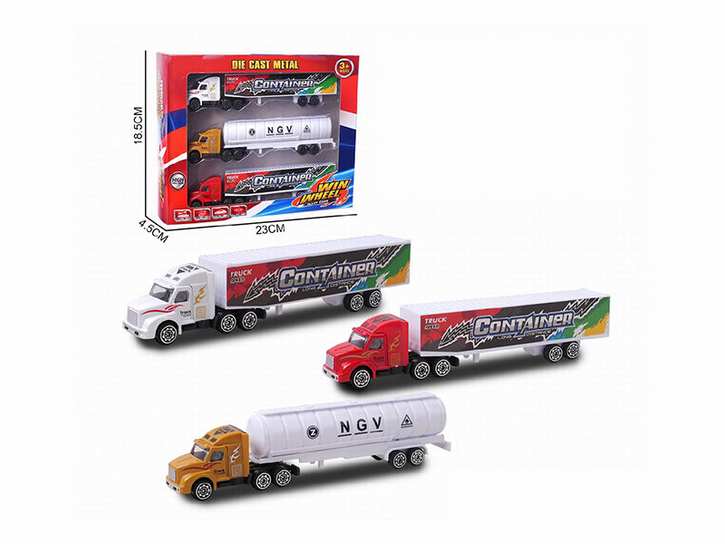 1:36 Slide Trailer Trucks