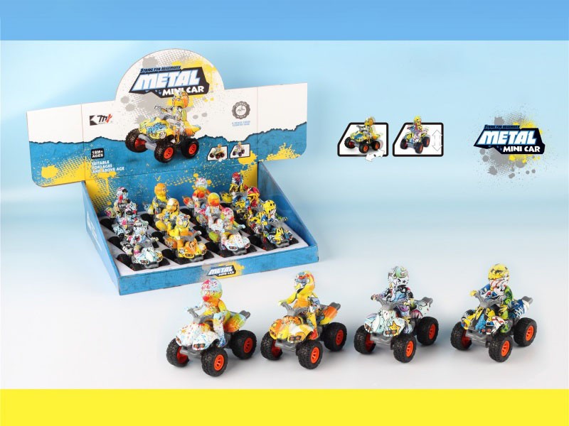 Inertial Graffiti Alloy Car (12Pcs)