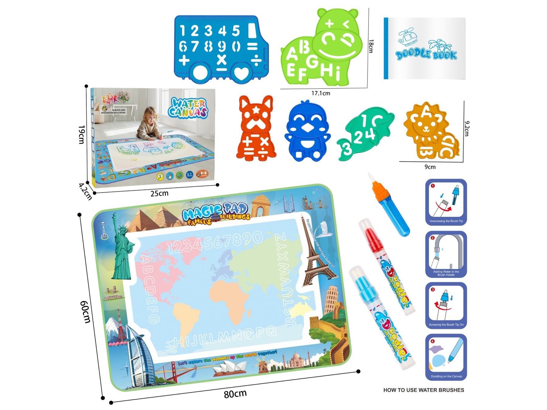 World Architecture Water Canvas