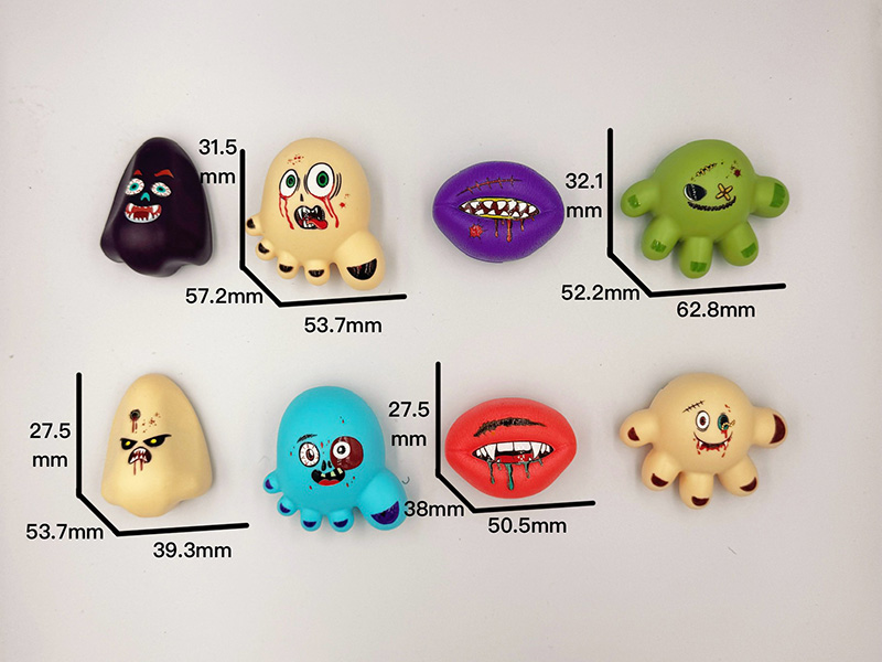 Halloween Funny Mouth, Nose, Hand, Foot Pull Back Car(UV Printing)