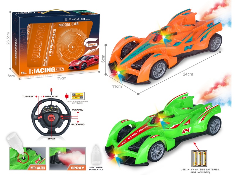 27Mhz 1:16 Five-Way Spray-Light Painted F1 Equation Remote-Controlled Racing Car (Without Power Included)