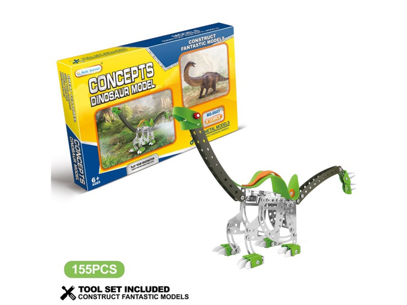 Metal Building Blocks - Earthquake Dragon 141 Pieces