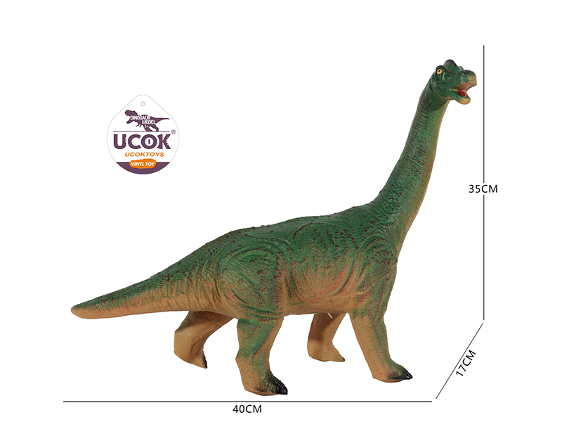 Vinyl Filled Cotton Green Brachiosaur With IC