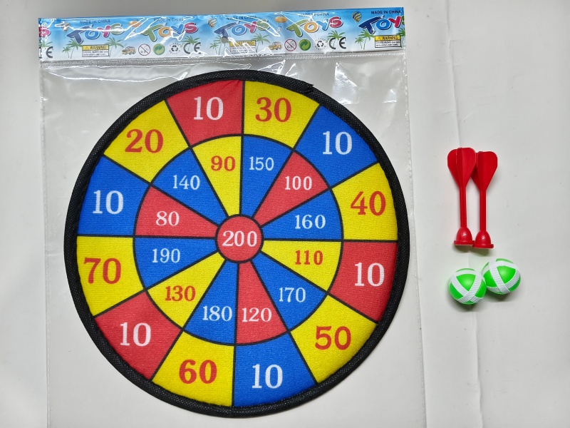 28CM Velcro Dartboard With Sticky Ball, Dart