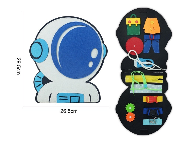 Montessori Early Childhood Education And Intelligence Development - Felt Single-Page Spaceship Felt Board