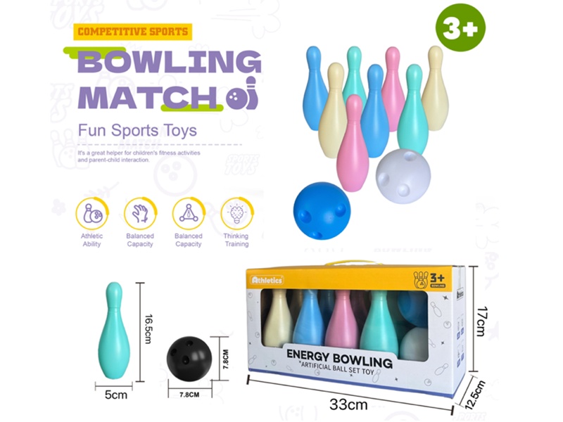 Multicolor Large Size Bowling Toy