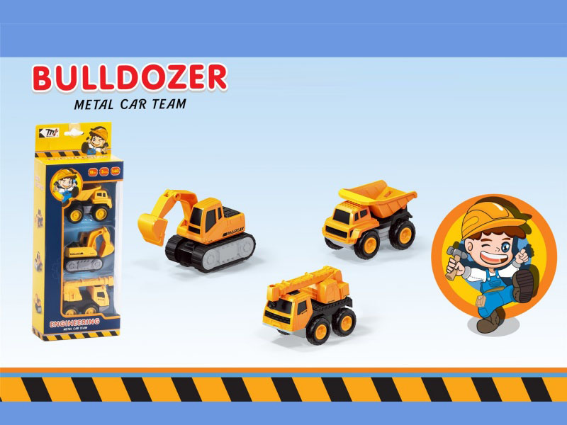 Recoil Alloy Engineering Vehicle (3Pcs)