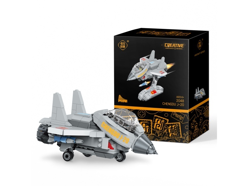 Chengdu J-20 Warplane Building Blocks 498PCS