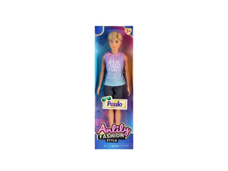 11.5-Inch Solid Male Doll (Brown Skin Color)