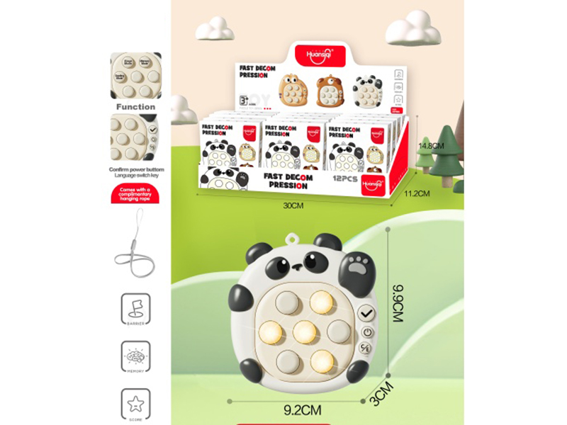 Quick Push Stress-Relieving Toy (Panda)