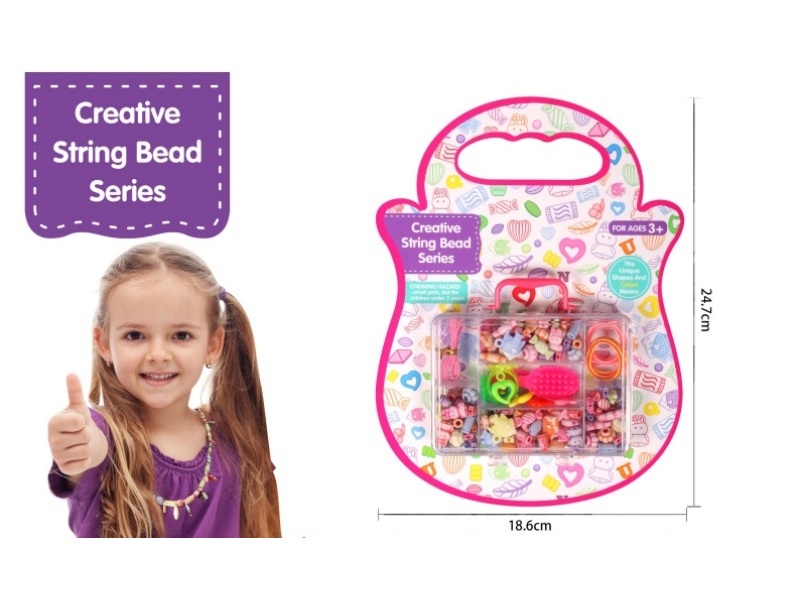 Rectangular Bead Box, Cartoon Beads In Packs