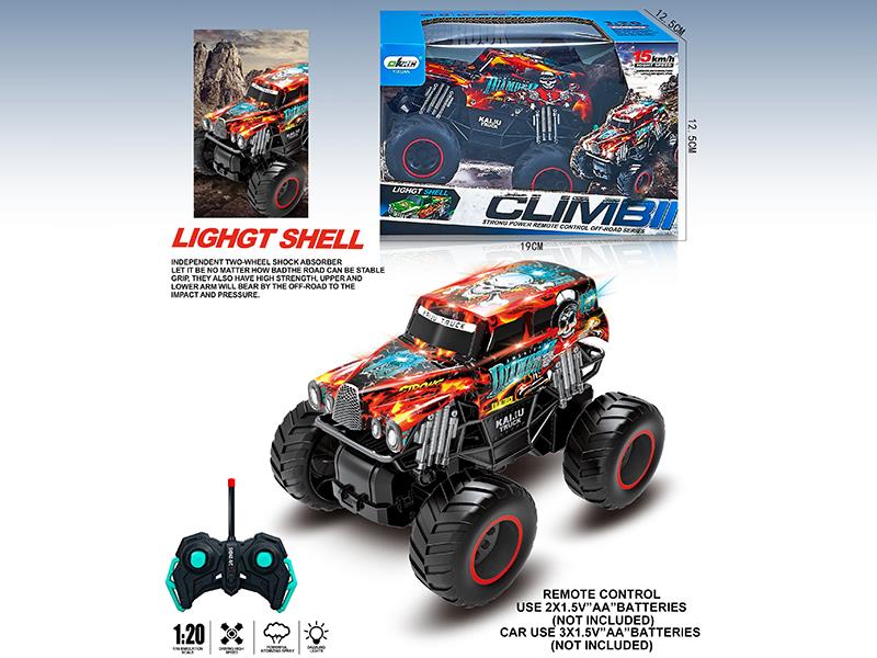 4CH Remote Control PVC High-Speed Monster Truck With Lights