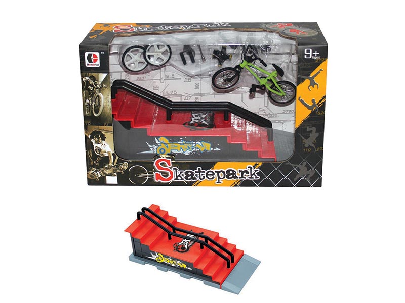 Bicycle Finger Skateboard Skate Park Set