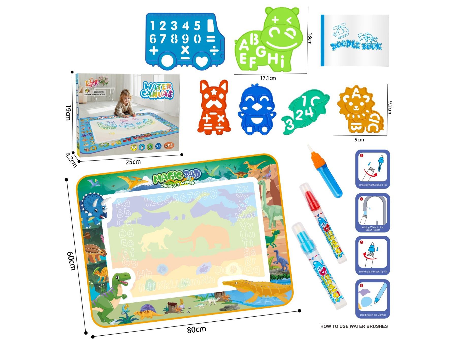 Dinosaur Water Canvas