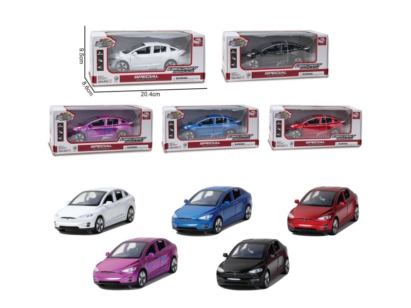 1:32 Tesla Model X Alloy Car (Recoil,Ic With Lights)