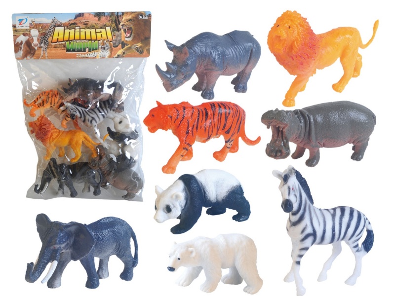 Pvc Simulation Animal 8Pcs