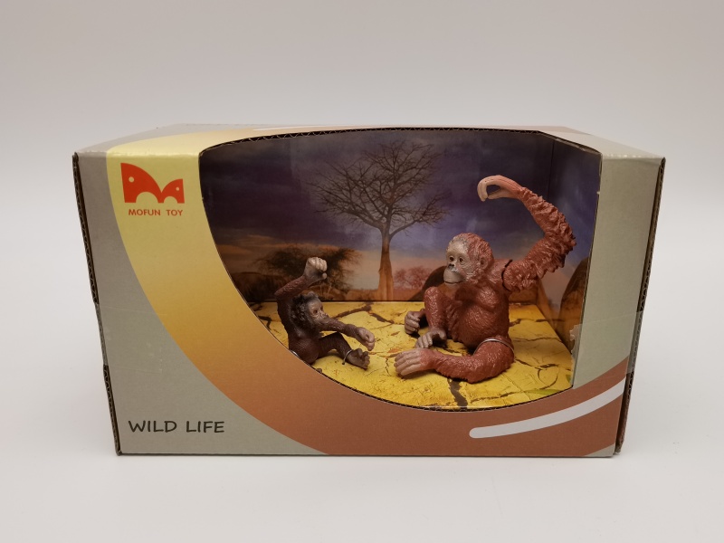 Mother Orangutan + Baby Orangutan Model