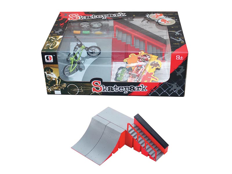 Bicycle Finger Skateboard Skate Park Set