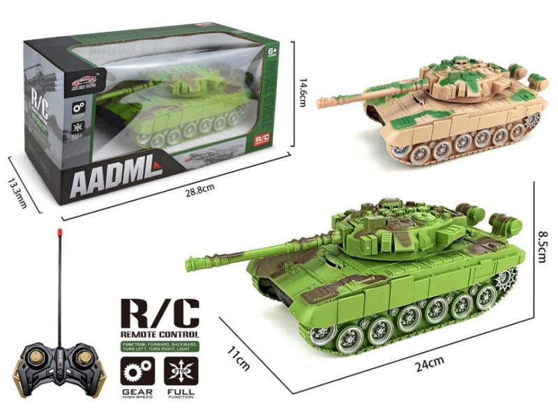 4-Channel  Remote-Controlled Tank Vehicle