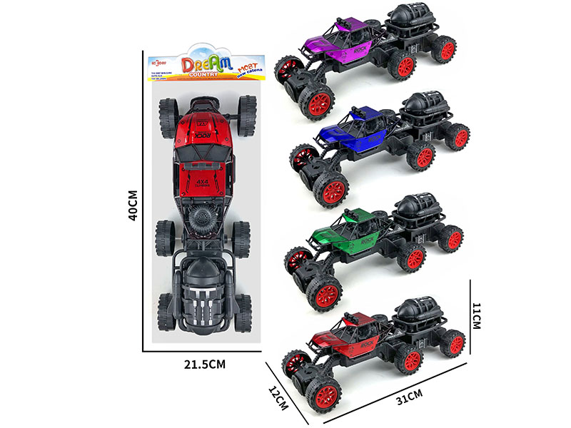 Friction 6 Wheel Climbing Vehicle