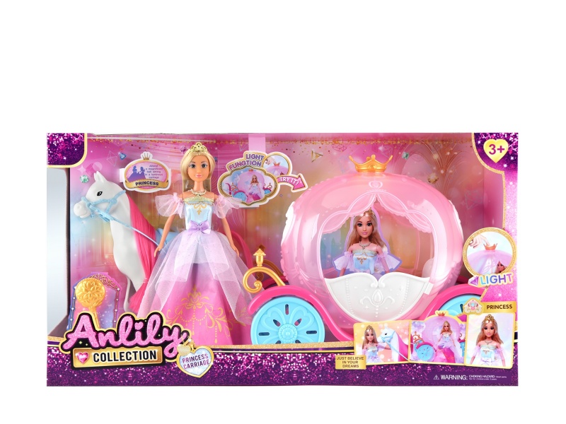 Anlili 11.5-Inch Real-Life Doll Light Carriage Pack Battery 3 Ag13(Brown Skin)