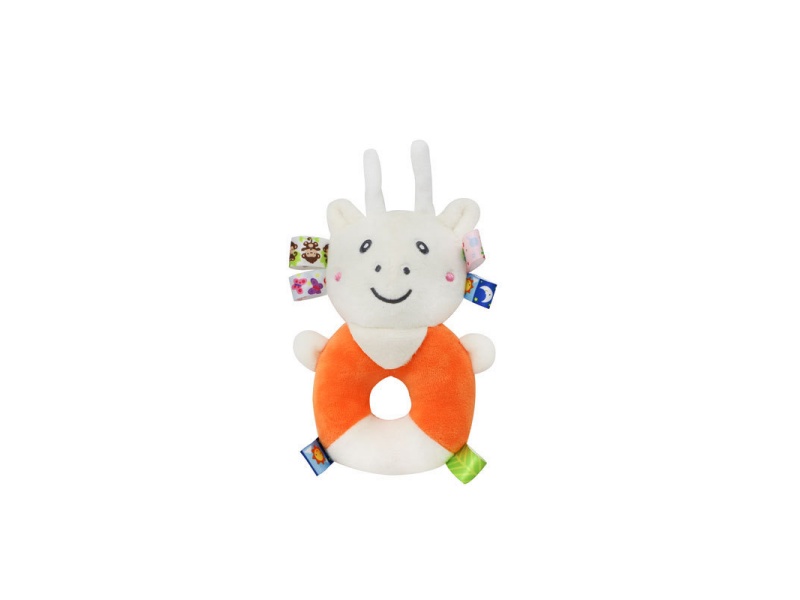 Bb Called The Orange Deer Baby Comfort Plush Hand-Cranked Ring