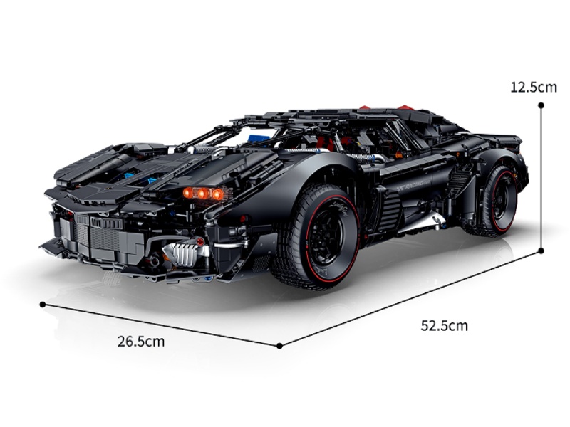 Building Blocks: 1:8 Supercar Series - Armored Rambo (Electroplated Limited Edition)3927 Pieces