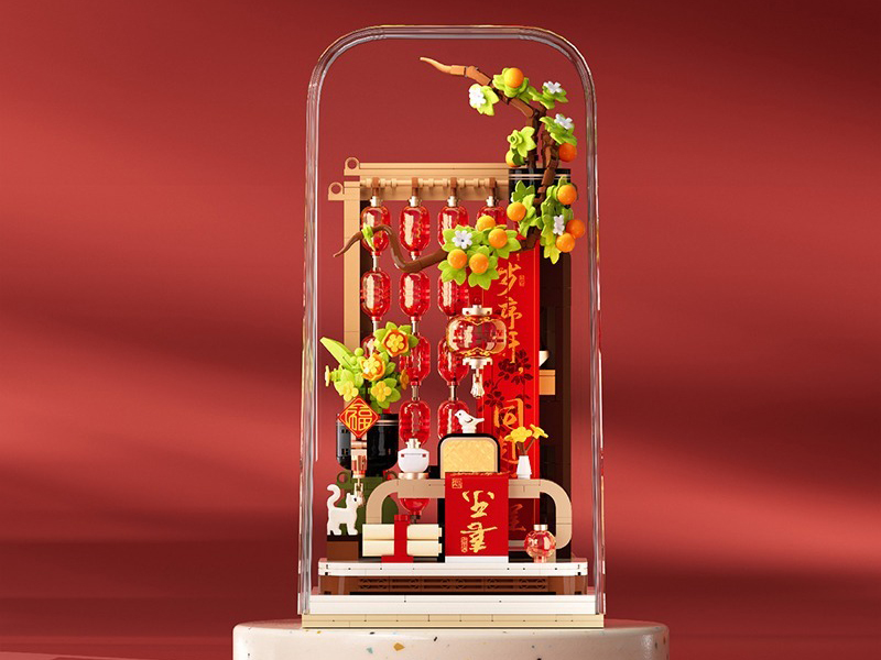 Cangxian Pavilion Building Blocks 816pcs