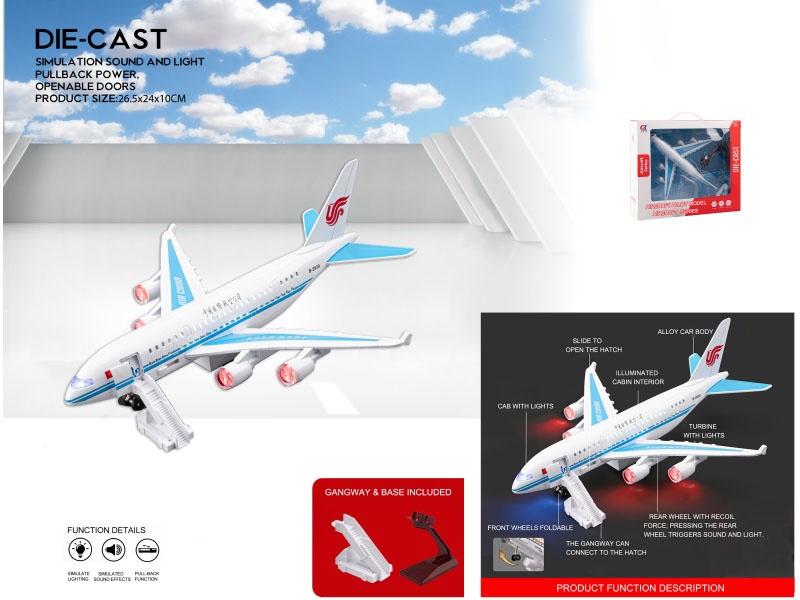 A Model Of A Large International Airliner