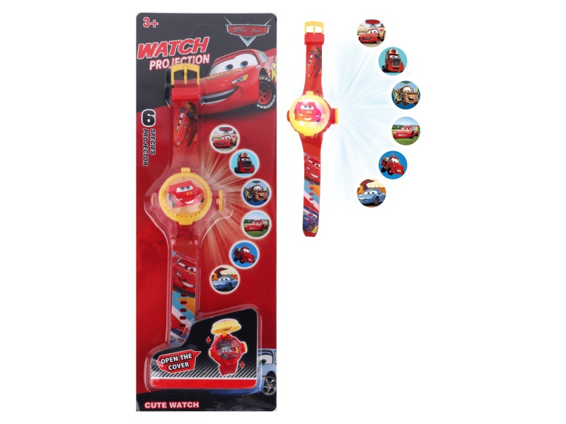 Car Projection Flash Rotating Electronic Watch