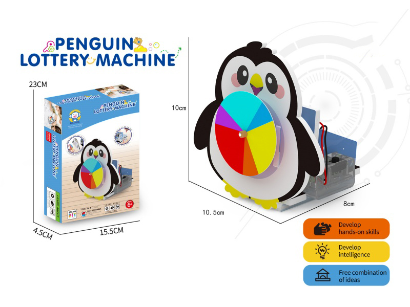 Penguin Lottery Machine Physics Experiment Toys