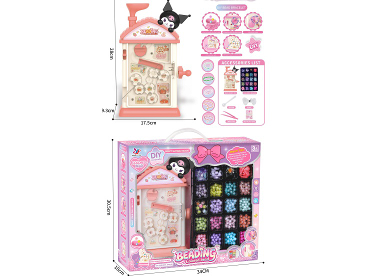Pink Peach Koroimi Beading Machine