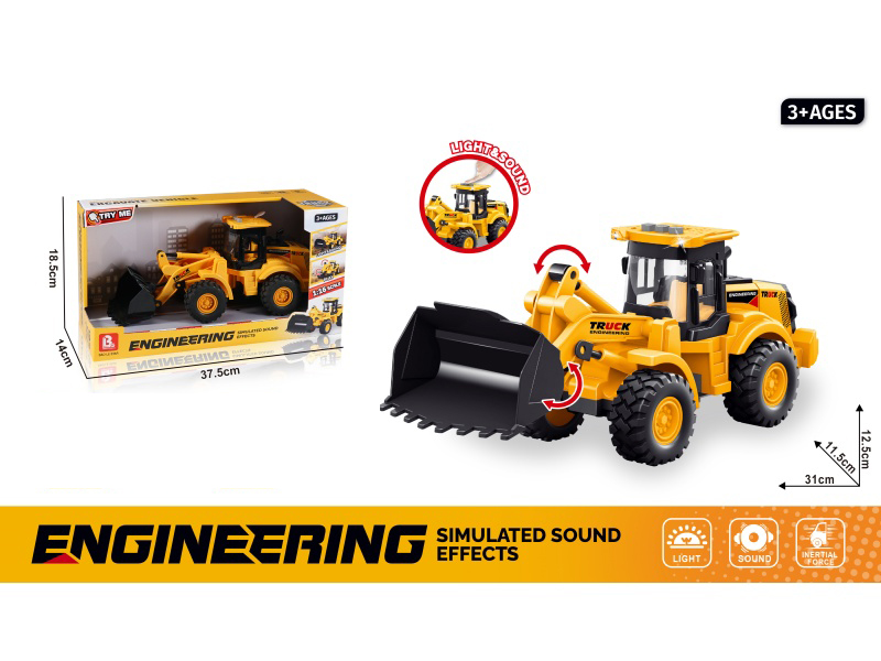 Sound And Light Inertial Bulldozer (Package 3*Ag13)