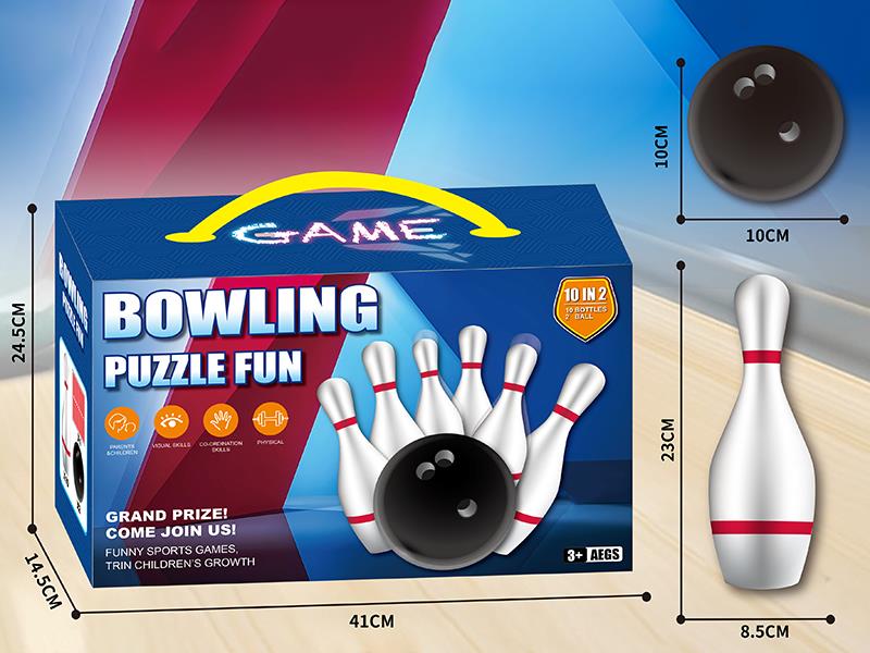 Bowling Set(10 Pins + 2 Balls)